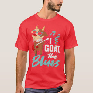 Hilarious Goat Design for a Blues Musician (2) T-Shirt