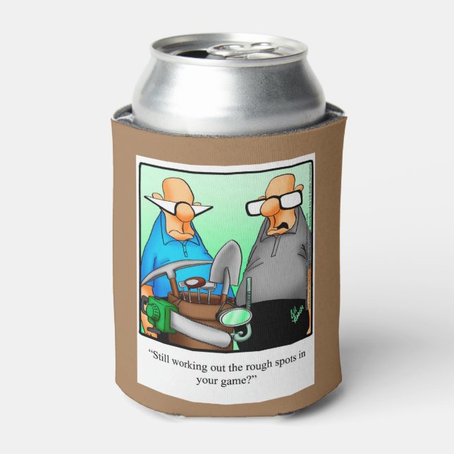 Hilarious Golf Humour Can Cooler Gift (Can Front)