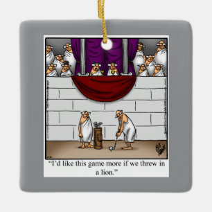 Hilarious Golf Humour Christmas Ceramic Ornament
