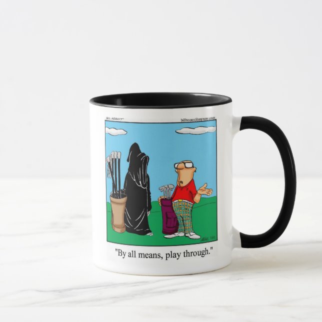 Hilarious Golf Humour Mug (Right)