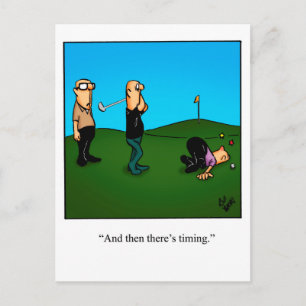 Hilarious Golf Humour Postcard