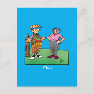 Hilarious Golf Humour Postcard