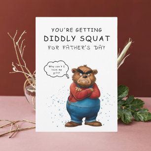 Hilarious Grumpy Bear Father's Day Card