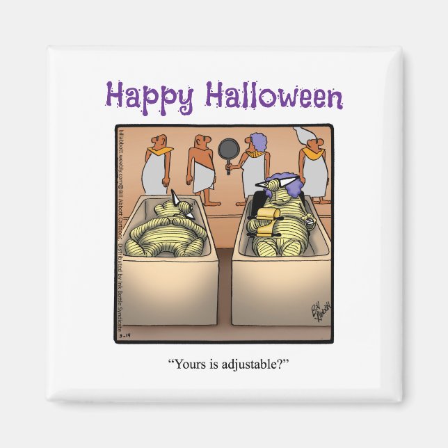 Hilarious Halloween Humour Magnet Gift (Front)
