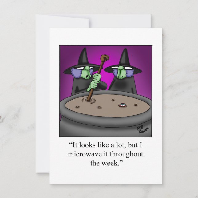 Hilarious Halloween Humour Party Invitation (Front)