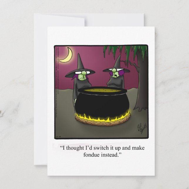 Hilarious Halloween Humour Party Invitations  (Front)