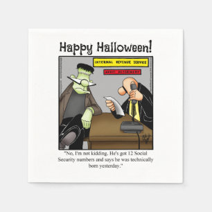 Hilarious Halloween Humour Party Napkins
