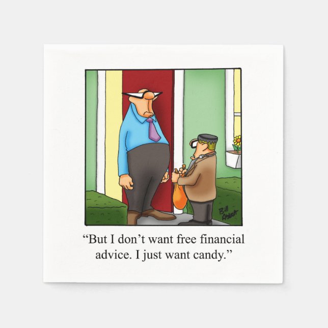 Hilarious Halloween Humour Party Napkins  (Front)