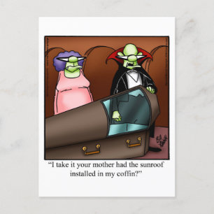 Hilarious Halloween Humour Postcard