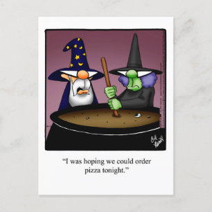 Hilarious Halloween Humour Postcard