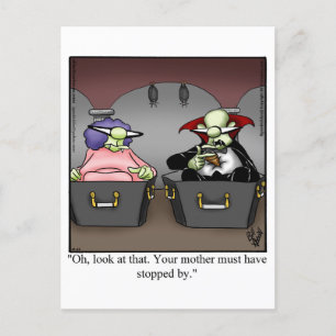 Hilarious Halloween Humour Postcard 