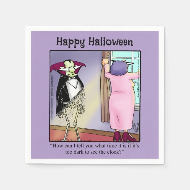 Hilarious Halloween Party Napkins  (Front)