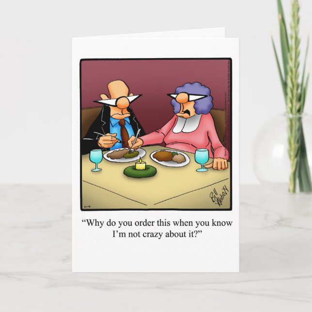 Hilarious Happy Anniversary Greeting Card  (Front)