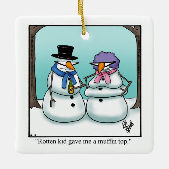 Hilarious Holiday Season Ornament (Front)