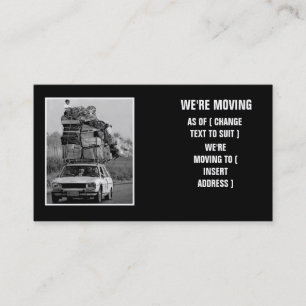 Hilarious house move business card