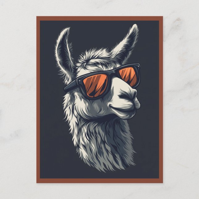 Hilarious Llama  Postcard (Front)