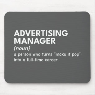 Hilarious Marketing Manager Definition Mouse Mat