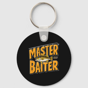 Hilarious Master Byiter Fishing Perfect Fisherman  Key Ring