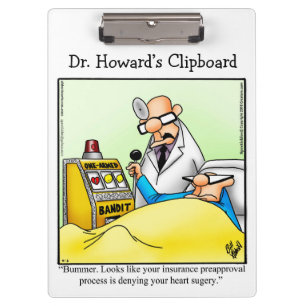 Hilarious Medical Humour Clipboard Gift 
