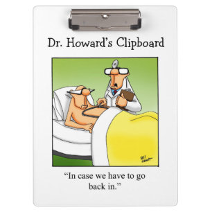 Hilarious Medical Humour Clipboard Gift 