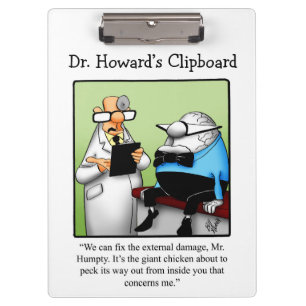 Hilarious Medical Humour Clipboard Gift 