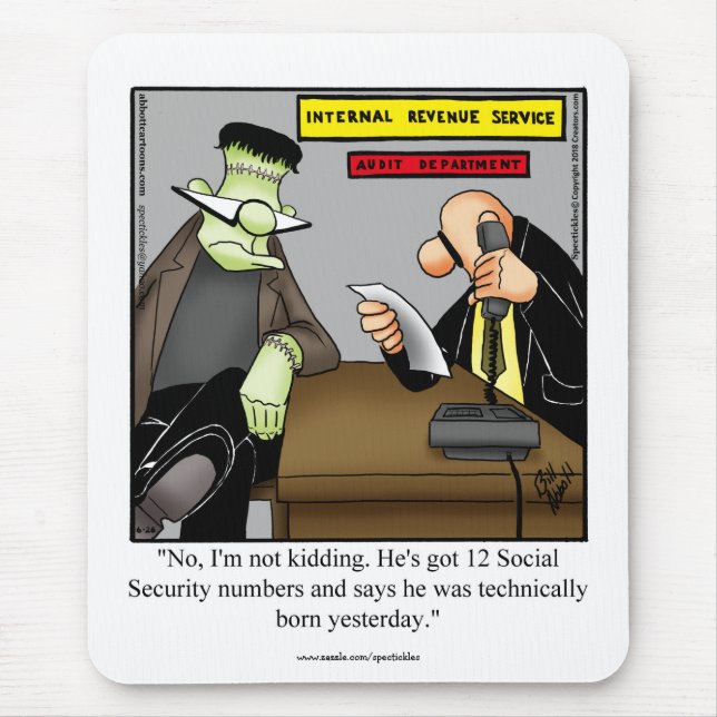 Hilarious Office Humour Mousepad Gift (Front)
