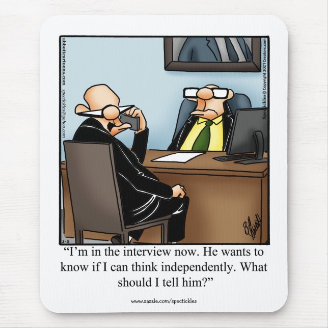 Hilarious Office Humour Mousepad Gift (Front)