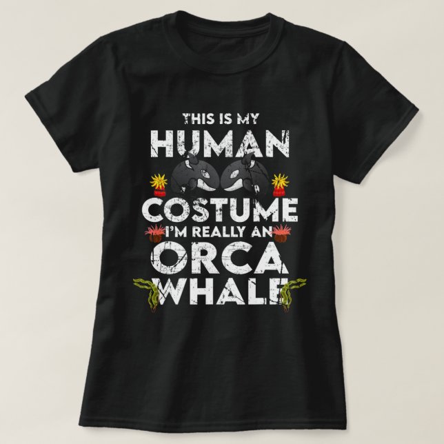 Hilarious Orca Halloween Costume  T-Shirt (Design Front)