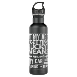 Hilarious Over Sixty 60th Birthday Gag Sayings Gif 710 Ml Water Bottle