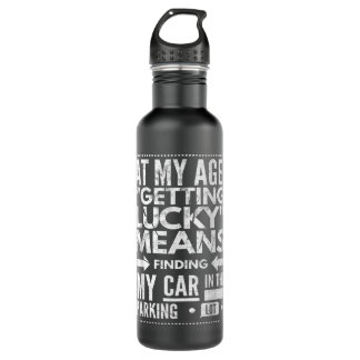 Hilarious Over Sixty 60th Birthday Gag Sayings Gif 710 Ml Water Bottle