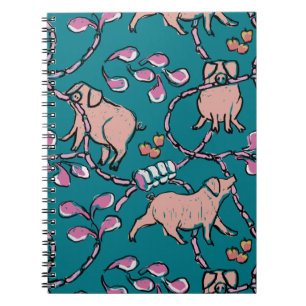 Hilarious pattern Chinese Pig Year Choose Colour N Notebook