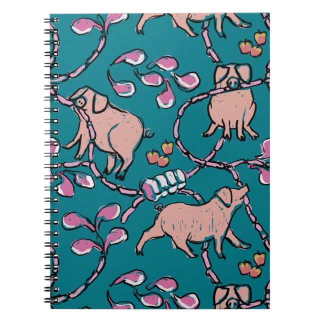 Hilarious pattern Chinese Pig Year Choose Colour N Notebook (Front)