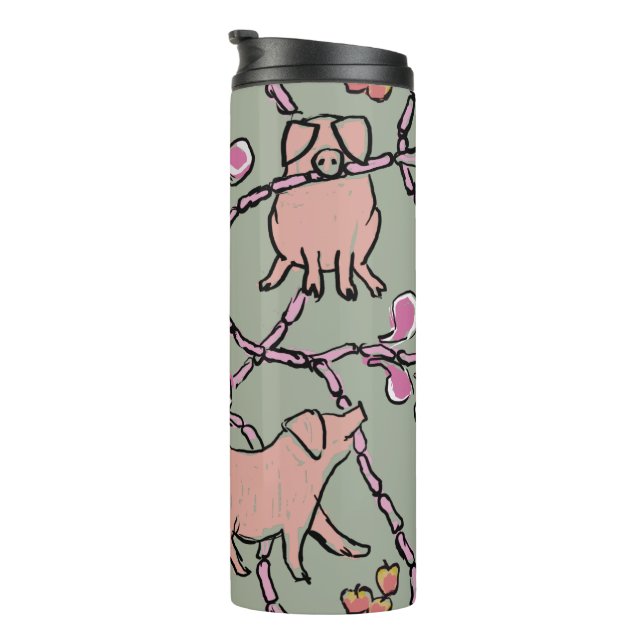 Hilarious pattern Chinese Pig Year Choose Colour T Thermal Tumbler (Rotated Right)