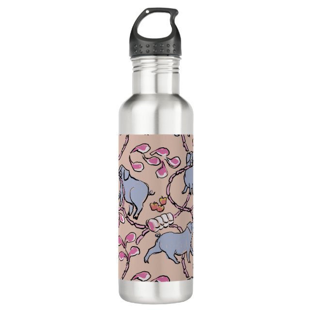 Hilarious pattern Chinese Vietnamese Pig Year WB 710 Ml Water Bottle (Front)