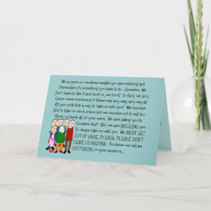 Hilarious Retirement Card--From The Gang! Card