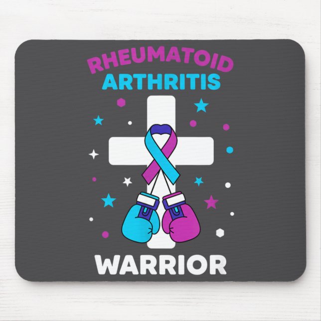 Hilarious Rheumatoid Warrior Arthritis Awareness Mouse Mat (Front)