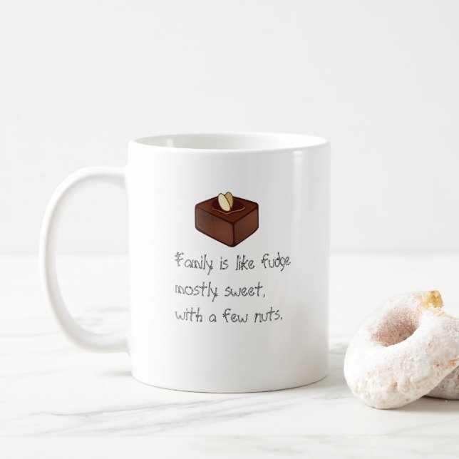 Hilarious Sayings Funny Coffee Mug –A Hit of Humou (With Donut)