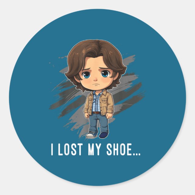 Hilarious Scute Ss Cute Ss Saying Spn Humor Funny  Classic Round Sticker (Front)