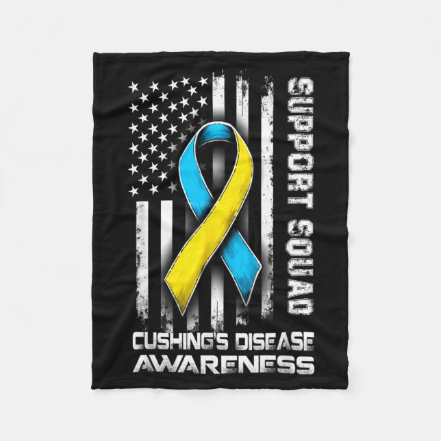 Hilarious Support Disease s Squad Awareness Cushin Fleece Blanket (Front)