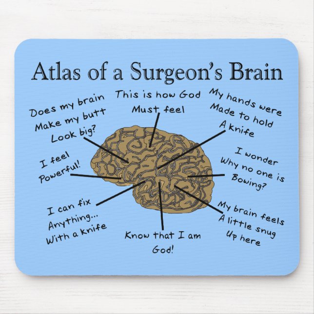 Hilarious Surgeon Gifts Mouse Mat (Front)