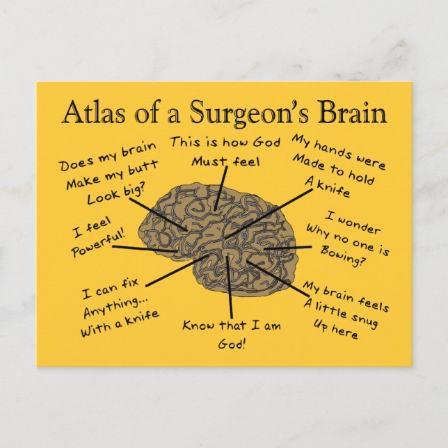 Hilarious Surgeon Gifts Postcard (Front)