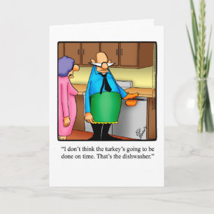 Hilarious Thanksgiving Humour Greeting Card 