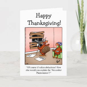Hilarious Thanksgiving Humour Greeting Card