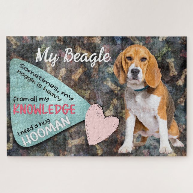 Hilarious thought from your Beagle  Jigsaw Puzzle (Horizontal)