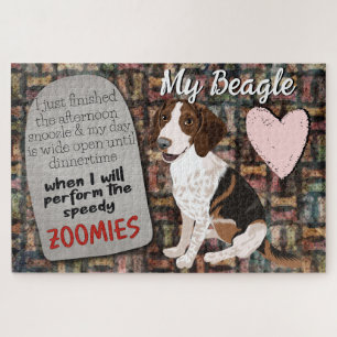 Hilarious thought from your Beagle  Jigsaw Puzzle