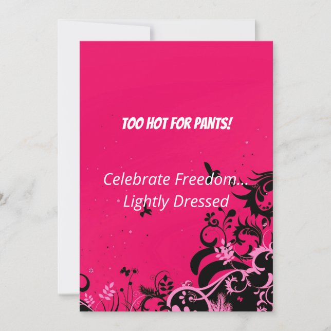 Hilarious Tropical Santa Holiday Card  (Front)