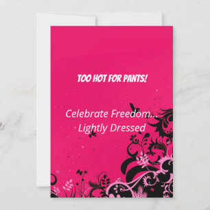 Hilarious Tropical Santa Holiday Card 