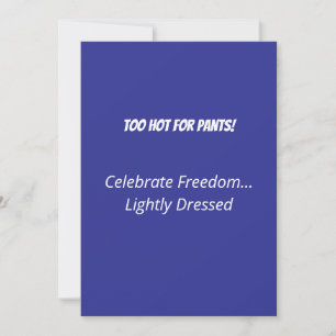 Hilarious Tropical Santa Holiday Card 