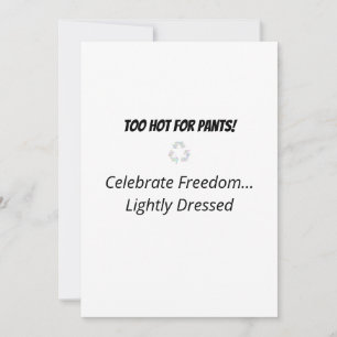 Hilarious Tropical Santa Holiday Card
