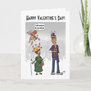 Hilarious Valentine's Day Folded Greeting Card